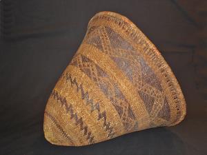Pomo (T) weave burden basket